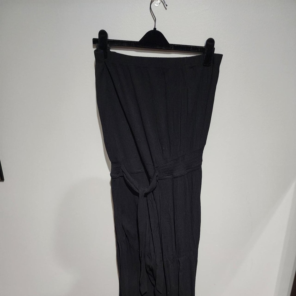 Beca black strapless romper with back tie waist' - Picture 2 of 5